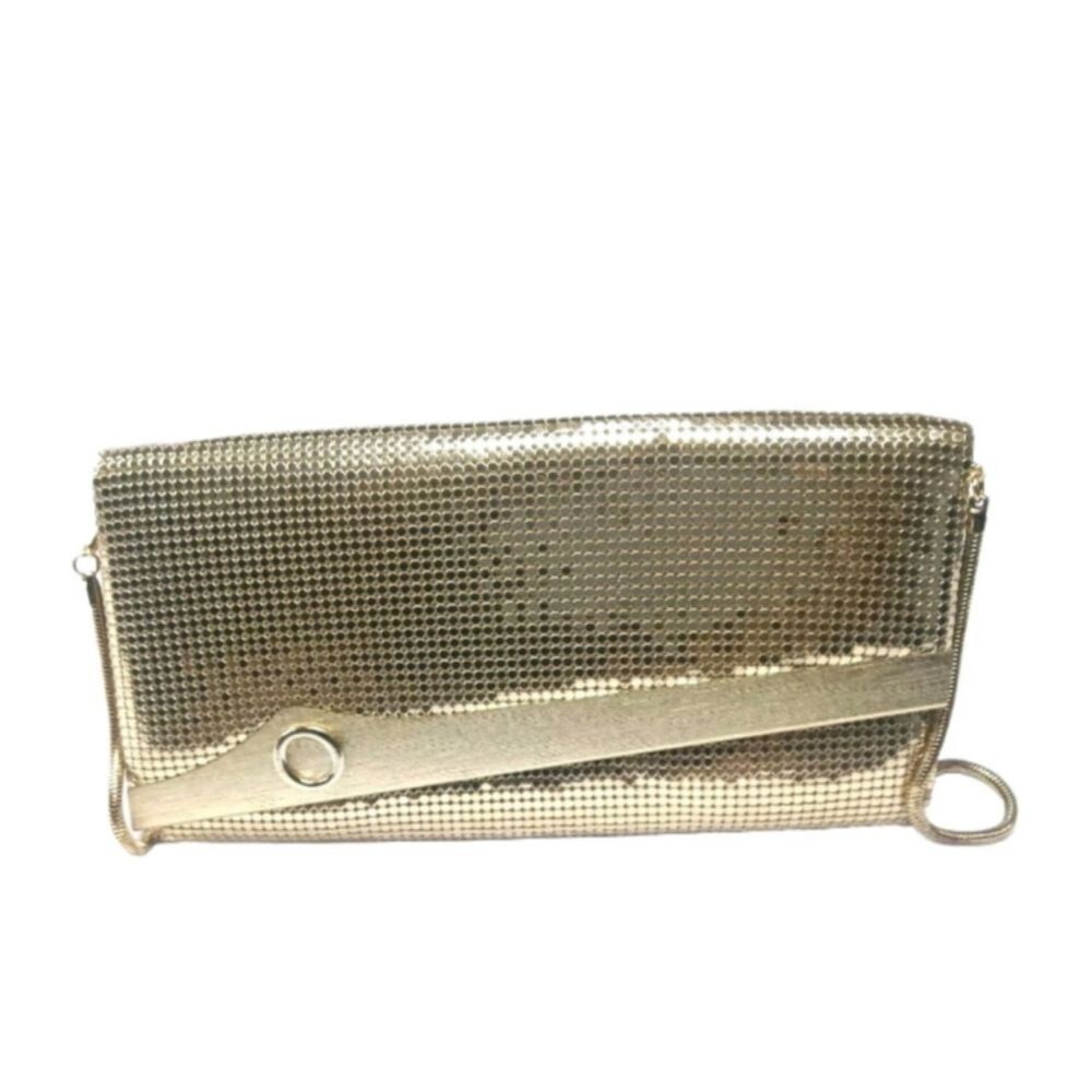 Vintage Oromesh Gold Mesh Evening Purse Handbag Made in the USA